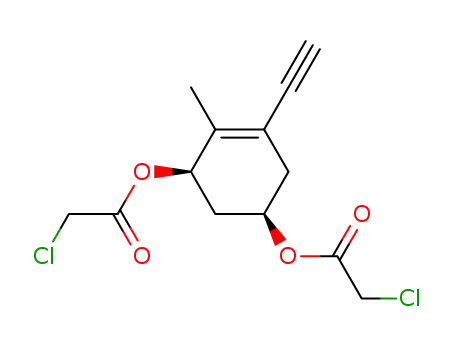 Chloro-acetic acid (1R,5R)-5-(2-chloro-acetoxy)-3-ethynyl-2-methyl-cyclohex-2-enyl ester