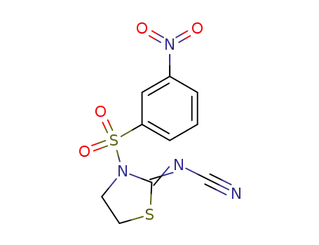 3-(3-Nitro-benzenesulfonyl)-thiazolidin-(2Z)-ylidene-cyanamide