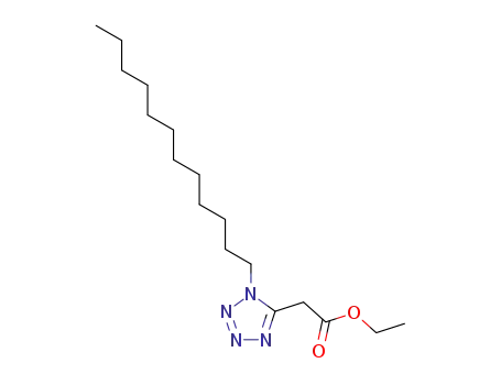 Molecular Structure of 149476-29-9 (1H-Tetrazole-5-acetic acid, 1-dodecyl-, ethyl ester)