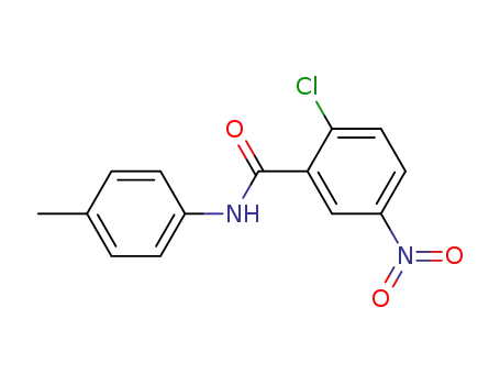 Molecular Structure of 292638-37-0 (Benzamide, 2-chloro-N-(4-methylphenyl)-5-nitro-)