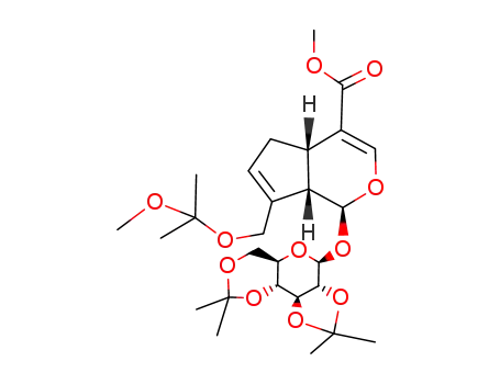 2',3':4',6'-di-O-isopropylidene-10-O-(1-methyl-1-methoxyethyl)-geniposide