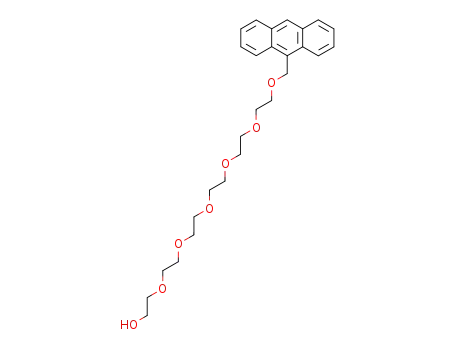 Molecular Structure of 327602-40-4 (2,5,8,11,14,17-Hexaoxanonadecan-19-ol, 1-(9-anthracenyl)-)
