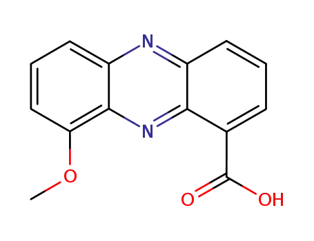 Molecular Structure of 23531-25-1 (9-Methoxy-1-phenazinecarboxylic acid)