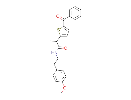 N1-(4-methoxyphenethyl)-2-(5-benzoyl-2-thienyl)propanamide
