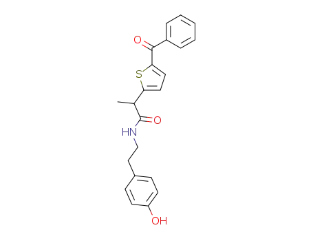 N1-(4-hydroxyphenethyl)-2-(5-benzoyl-2-thienyl)propanamide