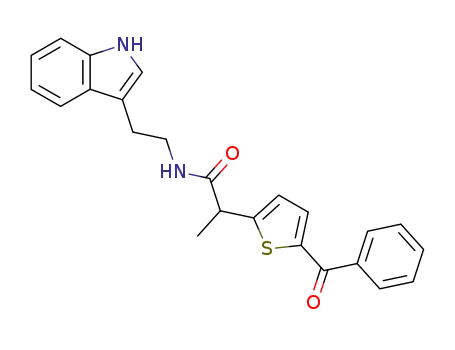 N1-[2-(1H-3-indolyl)ethyl]-2-(5-benzoyl-2-thienyl)propanamide