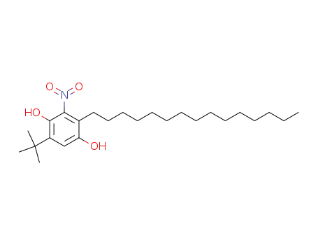 5-tert-butyl-3-nitro-2-pentadecyl-benzene-1,4-diol