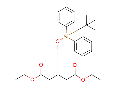 Molecular Structure of 923027-81-0 (Pentanedioic acid, 3-[[(1,1-dimethylethyl)diphenylsilyl]oxy]-, 1,5-diethyl
ester)