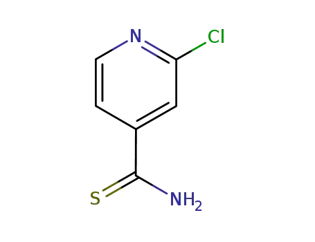 Molecular Structure of 91447-89-1 (2-Chlorothioisonicotinamide ,95%)
