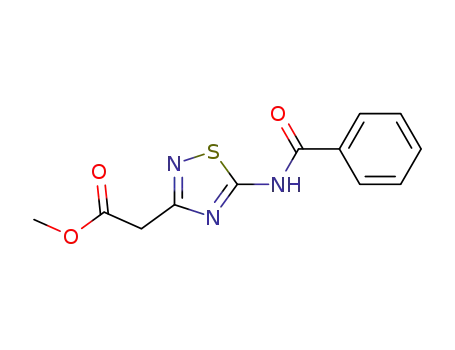 methyl 2-(5-phenylcarbonylamino-1,2,4-thiadiazol-3-yl)acetate