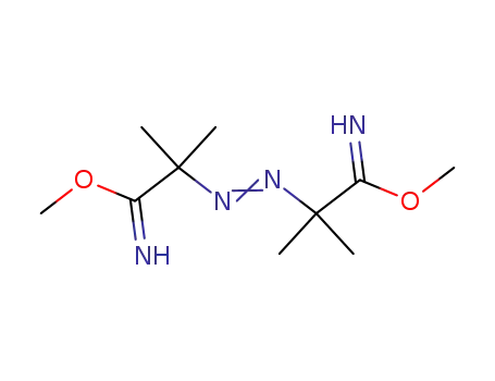 Molecular Structure of 74095-59-3 (Propanimidic acid, 2,2'-azobis[2-methyl-, dimethyl ester)