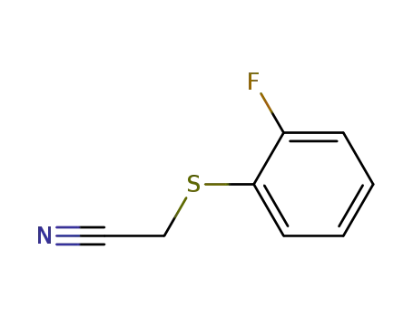 Molecular Structure of 61081-27-4 (Acetonitrile, [(2-fluorophenyl)thio]-)