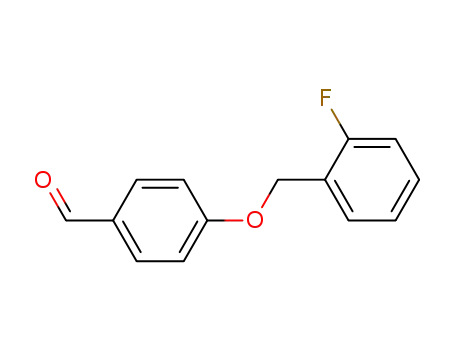 Molecular Structure of 70627-20-2 (4-(2-FLUOROBENZYLOXY)BENZALDEHYDE)