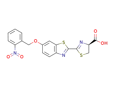 (S)-2-(6'-(2-nitrobenzyloxy)-2'-benzothiazolyl)-Δ2-thiazoline-4-carboxylic acid