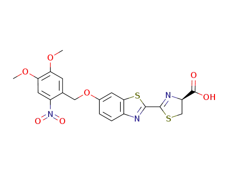 (S)-2-(6'-(4,5-dimethoxy-2-nitrobenzyloxy)-2'-benzothiazolyl)-Δ2-thiazoline-4-carboxylic acid