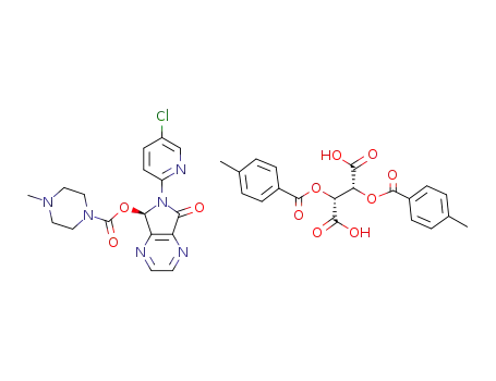 R-zopiclone di-p-toluoyl-L-tartaric acid salt