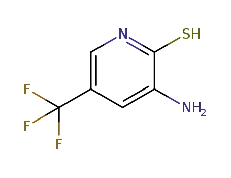 Molecular Structure of 89571-66-4 (2(1H)-Pyridinethione, 3-amino-5-(trifluoromethyl)-)