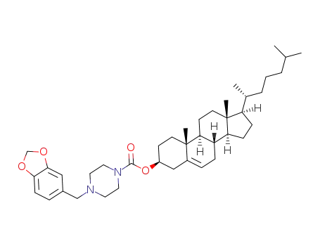 cholest-5-en-3-yl 4-(1,3-benzodioxol-5-ylmethyl)-1-piperazinecarboxylate