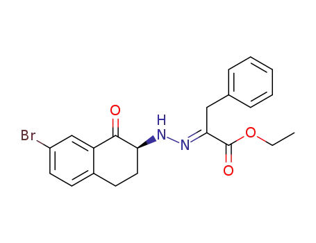 ethyl 2-(2-(7-bromo-1-oxo-1,2,3,4-tetrahydronaphthalen-2-yl)hydrazono)-3-phenylpropanoate