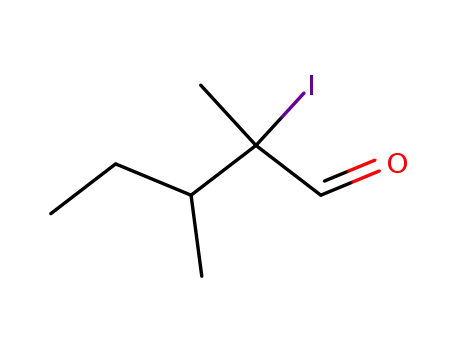 2-iodo-2,3-dimethyl-pentanal