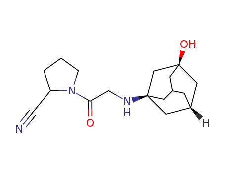 1-[2-(3-hydroxyadamant-1-yl-amino)acetyl] pyrrolidine-(2S)-carbonitrile