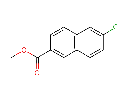 Molecular Structure of 5042-96-6 (2-Naphthalenecarboxylic acid, 6-chloro-, methyl ester)