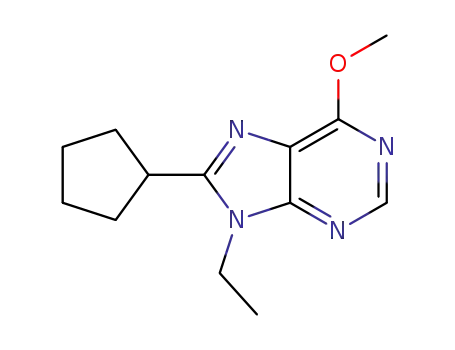 8-cyclopentyl-9-ethyl-6-methoxy-9H-purine