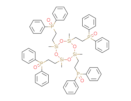 [(1,3,5,7-tetramethylcyclotetrasiloxane-1,3,5,7-tetrayl)tetra-2,1-ethanediyl]tetrakis[diphenylphosphine oxide]