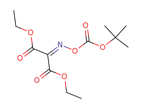 Molecular Structure of 59577-27-4 (Propanedioic acid, [[[(1,1-dimethylethoxy)carbonyl]oxy]imino]-, diethyl
ester)