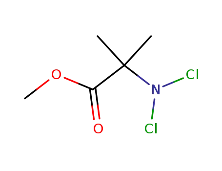 Molecular Structure of 34508-73-1 (Alanine, N,N-dichloro-2-methyl-, methyl ester)