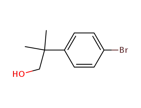 Molecular Structure of 32454-37-8 (2-(4-broMophenyl)-2-Methylpropan-1-ol)