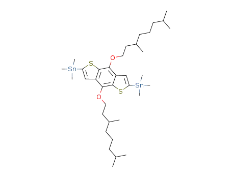 2,6-bis(trimethyltin)-4,8-di(3,7-dimethyl)octyloxybenzo[1,2-b;3,4-b′]dithiophene