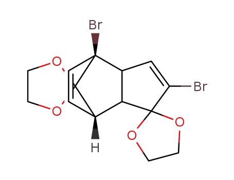 (3aα,4β,7α,7aα)-2,4-dibromo-3a,4,7,7a-tetrahydro-4,7-methano-1H-indene-1,8-dione bisethylene ketal