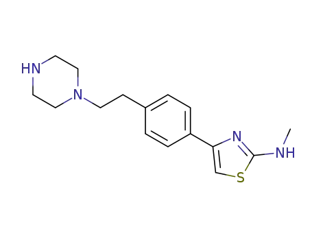 N-methyl-4-(4-(2-(piperazin-1-yl)ethyl)phenyl)thiazol-2-amine