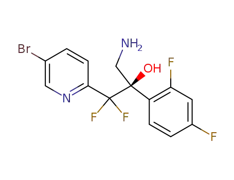 3-amino-1-(5-bromopyridin-2-yl)-2-(2,4-difluorophenyl)-1,1-difluoropropan-2-ol