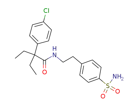2-(4-Chloro-phenyl)-2-ethyl-N-[2-(4-sulfamoyl-phenyl)-ethyl]-butyramide