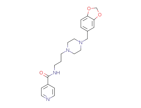 N-(3-(4-(piperonyl)piperazin-1-yl)propyl)isonicotinamide