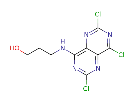 3-(2,6,8-trichloropyrimido[5,4-d]pyrimidin-4-ylamino)propan-1-ol