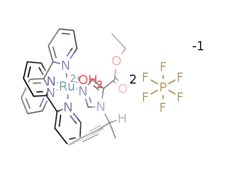 [Ru(2,2′-bipyridine)2(etomidate)(H2O)](PF6)2