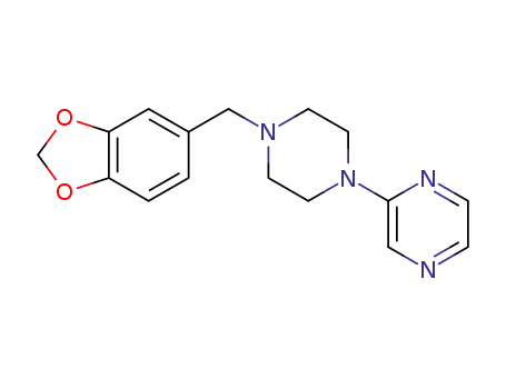 2-(4-(benzo[d][1,3]dioxol-5-ylmethyl)piperazin-1-yl)pyrazine