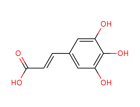(E)-3-(3,4,5-trihydroxyphenyl)prop-2-enoic acid cas  6093-59-0