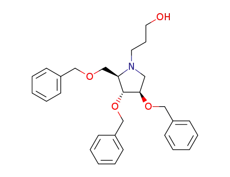 (2R,3R,4R)-3,4-bis(benzyloxy)-2-[(benzyloxy)methyl]-1-[(3-hydroxy)propyl]-1H-pyrrolidine