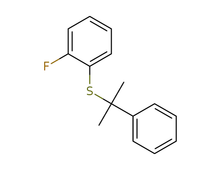2-fluorophenyl 2-phenylpropan-2-yl sulfide