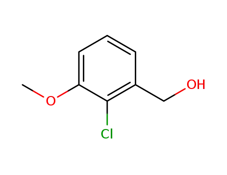 Molecular Structure of 52516-43-5 ((2-Chloro-3-methoxyphenyl)methanol)