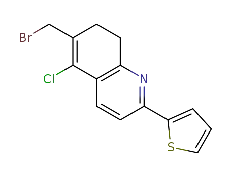 6-(bromomethyl)-5-chloro-2-(thiophen-2-yl)-7,8-dihydroquinoline