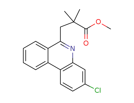 methyl 2,2-dimethyl-3-(3-chlorophenanthridin-6-yl)propanoate