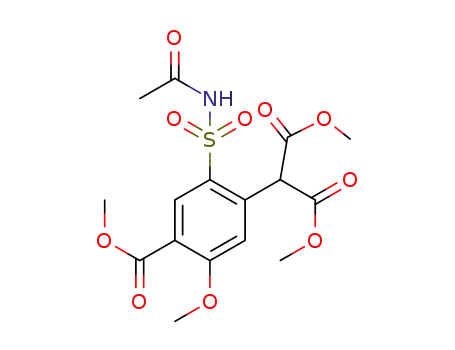 dimethyl 2-(2-(N-acetylsulfamoyl)-5-methoxy-4-(methoxycarbonyl)phenyl)malonate