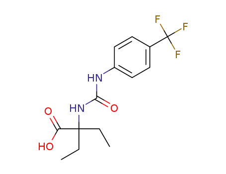 2-ethyl-2-({[4-(trifluoromethyl)phenyl]carbamoyl}amino)butanoic acid