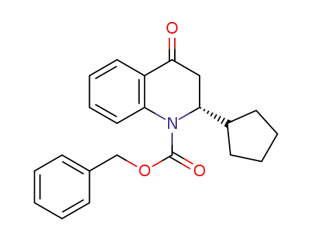 (2R)-benzyl 2-cyclopentyl-4-oxo-3,4-dihydroquinoline-1(2H)-carboxylate