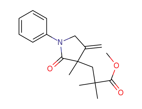 methyl 2,2-dimethyl-3-(3-methyl-4-methylene-2-oxo-1-phenylpyrrolidin-3-yl)propanoate